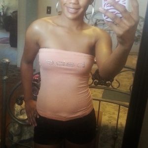 Bebe Stripe Tube Top